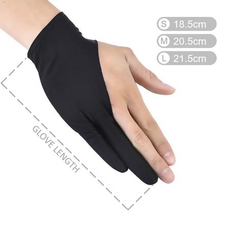 Drawing glove, close-up of the fabric